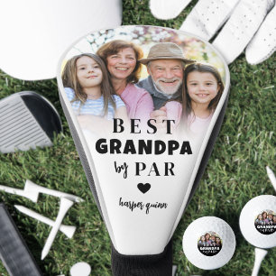 Best Grandpa By Par Photo Golf Head Cover