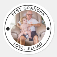 BEST GRANDPA BY PAR Photo Monogram