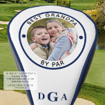 BEST GRANDPA BY PAR Photo Monogram Royal Blue Golf Head Cover<br><div class="desc">For the special golf-enthusiast grandfather, create a unique photo golf head cover with the editable title BEST GRANDPA BY PAR and personalised with a photo and his monogram in an editable royal blue colour and suggested royal blue piping you can change on the order preference page. ASSISTANCE: For help with...</div>