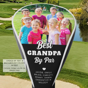 BEST GRANDPA BY PAR Photo Names Custom Colours Golf Head Cover