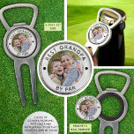 BEST GRANDPA BY PAR Photo Personalised Divot Tool<br><div class="desc">Create a personalised Bottle Opener with Magnetic Golf Ball Marker and Divot Tool with your photo and custom text for a golfer you know (the sample shows BEST GRANDPA BY PAR for a grandfather). ASSISTANCE: For help with design modification or personalisation, colour change, resizing or transferring the design to another...</div>