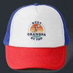 Best Grandpa By Par Retro Retired Golf Sports Trucker Hat<br><div class="desc">Retro Best Grandpa By Par design you can customise for the recipient of this cute golf theme design. Perfect gift for Father's Day or grandfather's birthday. The text "GRANDPA" can be customised with any dad moniker by clicking the "Personalise" button. Can also double as a company swag if you add...</div>