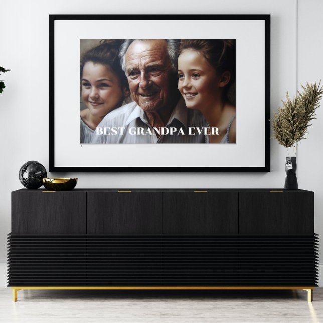 Best Grandpa Custom Photo Print (Creator Uploaded)