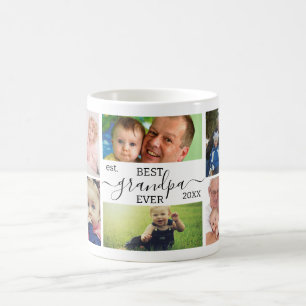 Best Grandpa Ever 7-Photo Collage Custom Mug
