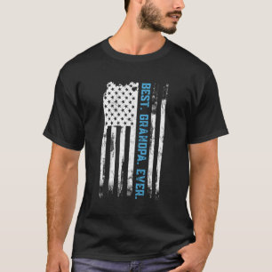 Best Grandpa Ever American Usa Flag Father’S Day T-Shirt