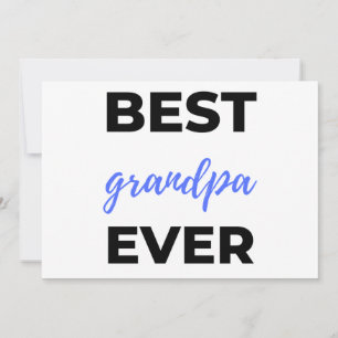 Best Grandpa Ever bl Holiday Card
