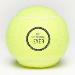 Best Grandpa Ever Black and Blue Tennis Balls<br><div class="desc">Best Grandpa Ever.  Black and Blue.  Generic.</div>