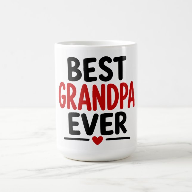 Best Grandpa Ever Coffee Mug (Center)