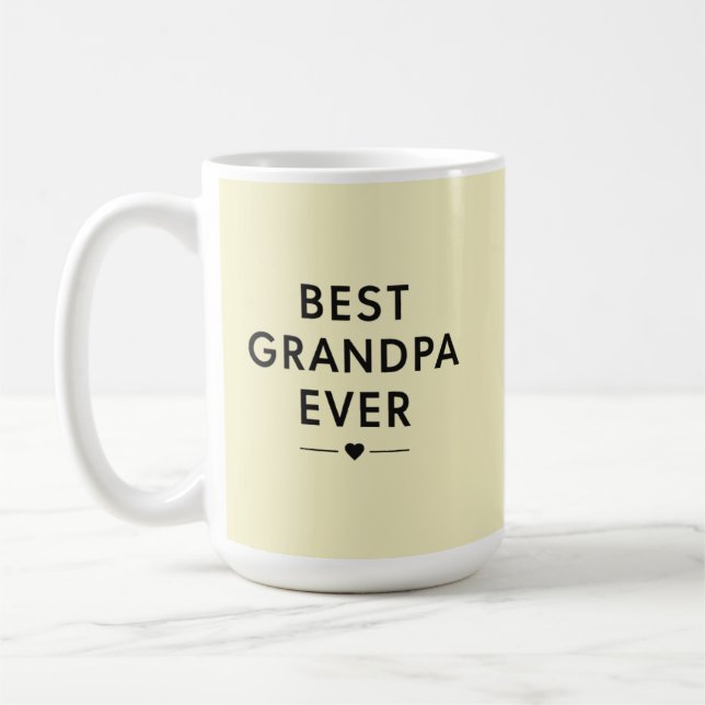 Best grandpa ever  coffee mug (Left)