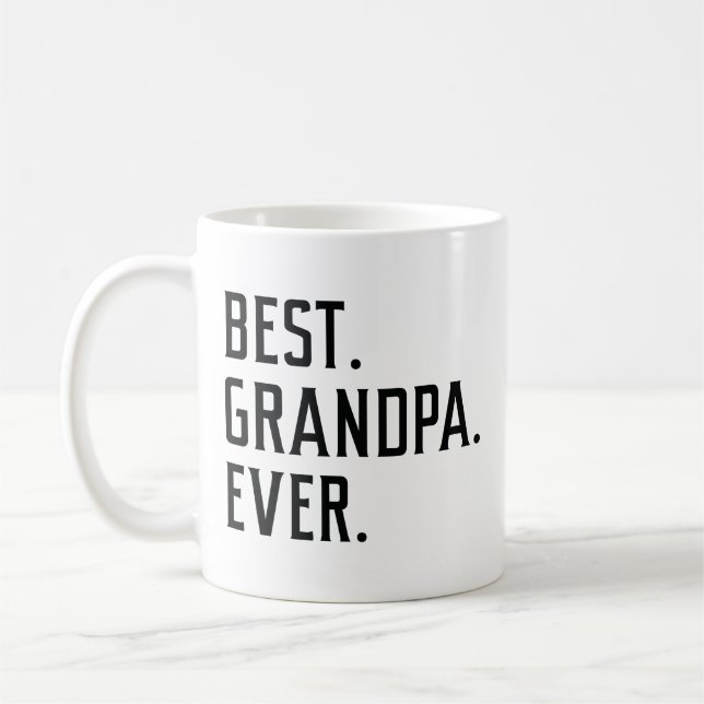 Best Grandpa Ever Coffee Mug (Left)