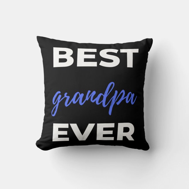 Best Grandpa Ever Cushion (Front)