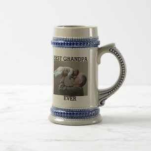 Best Grandpa Ever Custom Photo Create Your Own Beer Stein
