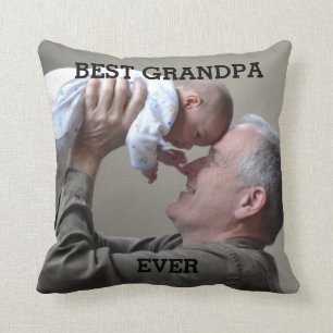 Best Grandpa Ever Custom Photo Create Your Own  Ke Cushion