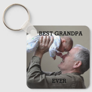 Best Grandpa Ever Custom Photo Create Your Own  Key Ring