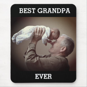 Best Grandpa Ever Custom Photo Create Your Own Mouse Pad