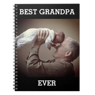 Best Grandpa Ever Custom Photo Create Your Own Notebook