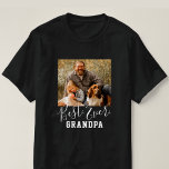 BEST GRANDPA EVER Custom Photo Father's Day T-Shirt<br><div class="desc">BEST GRANDPA EVER Custom Photo Father's Day T-Shirt. Give 'Wow' surprise to your Dad or Grandpa! Celebrate 'Happy Father's Day' with this lovely gift, perfect for your awesome Dad or Grandpa that will bring a big smile to their face. Photo and the texts are pre-arranged for you to personalise easily...</div>