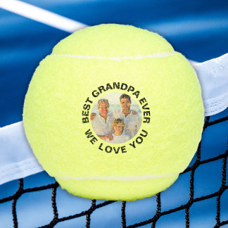 Best Grandpa Ever – Custom Photo Tennis Balls
