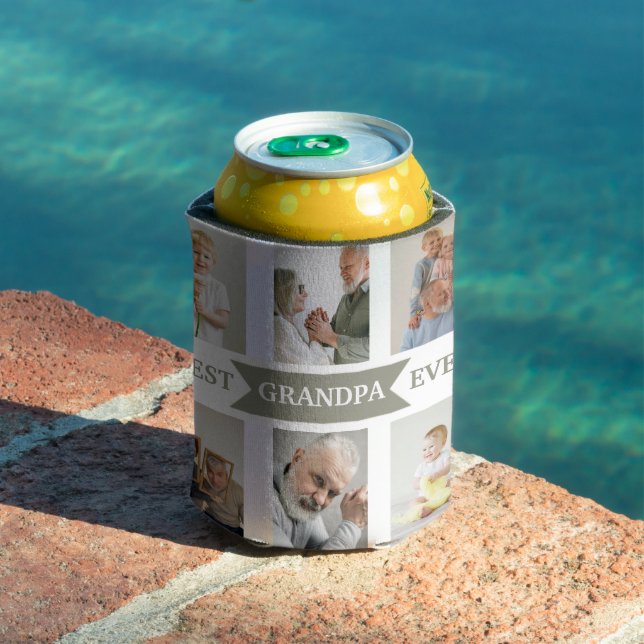 Best Grandpa Ever | Custom Photos Can Cooler  (In Situ Pool)