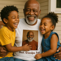 Best Grandpa Ever Family Photo