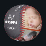 Best Grandpa Ever Father's Day 3 Photo Chalkboard Baseball<br><div class="desc">Make your grandfather feel special with this "best grandpa ever" baseball as father's day gift.</div>