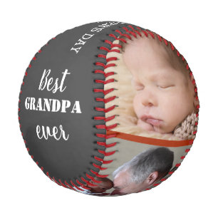 Best Grandpa Ever Father's Day 3 Photo Collage   Baseball