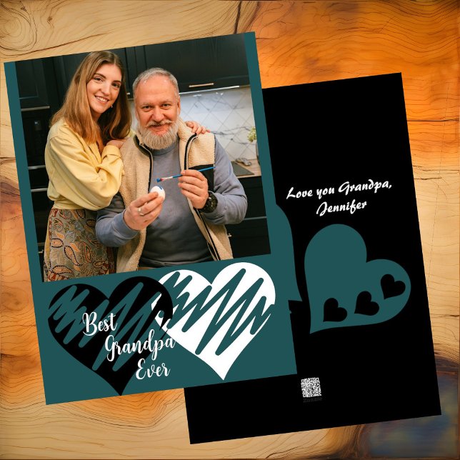 Best Grandpa Ever Father's Day Grandfather Photo  Holiday Card (Best Grandpa Ever Father's Day Grandfather Photo Holiday Card)