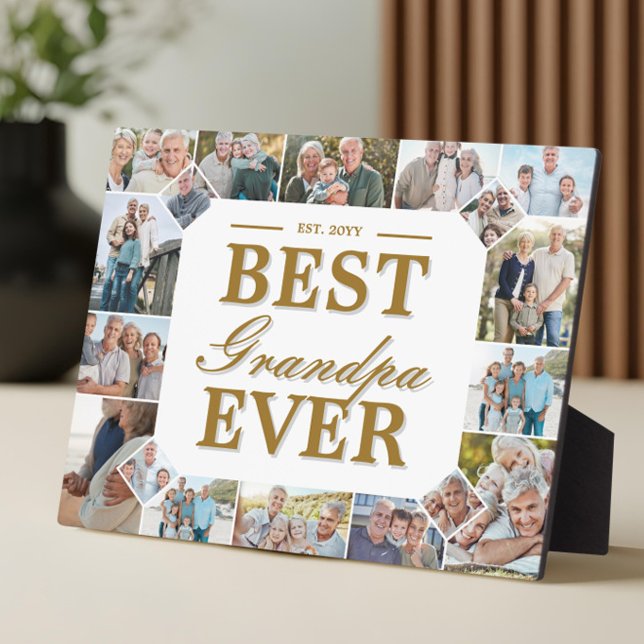 Best Grandpa Ever Father's Day Photo Frame Collage (Best Grandpa Ever Father's Day Photo Frame Collage)