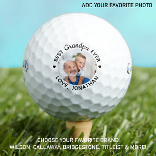 Best GRANDPA Ever - Golfer - Personalised Photo Golf Balls