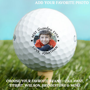 Best GRANDPA Ever - Golfer - Picture Personalised  Golf Balls