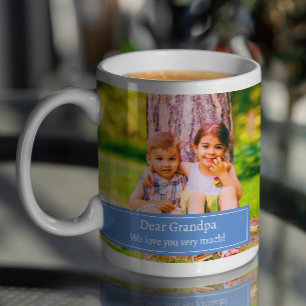 Best Grandpa Ever Grandchildren Photo Collage Coffee Mug