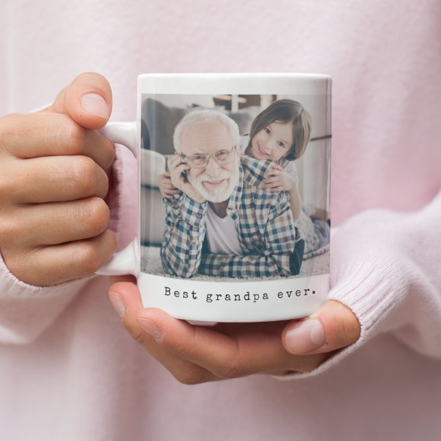 Best Grandpa Ever Grandfather Full Photo Coffee Mug (Creator Uploaded)