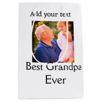 Best Grandpa ever grandfather photo name gifts tex