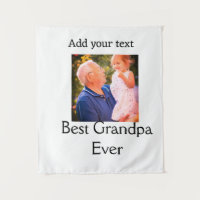 Best Grandpa ever grandfather photo name gifts tex