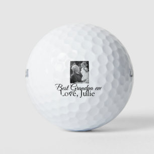 best grandpa ever grandparents photo gifts classic golf balls