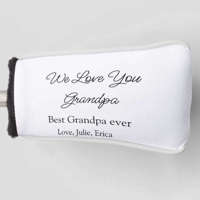 best grandpa ever grandparents photo gifts classic golf head cover (Front)