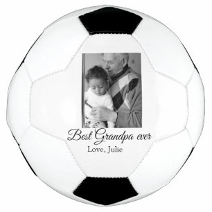 best grandpa ever grandparents photo gifts classic soccer ball