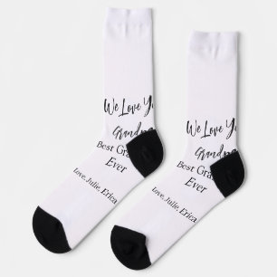 best grandpa ever grandparents photo gifts classic socks