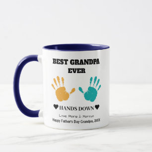 Best Grandpa Ever Hands Down Father's Day Mug