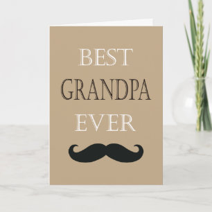 Best Grandpa Ever Happy Father's Day Custom Card