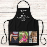 Best Grandpa Ever Keepsake 3 Photo Black Apron<br><div class="desc">Best Grandpa Ever Father`s Day Keepsake Black Apron with 3 Photo Collage and Grandpa`s Name. Personalise with 3 grandchildren photos,  grandfather`s name and the year. You can change any text on the apron. A perfect gift for a grandpa for Father`s Day,  birthday or Christmas.</div>