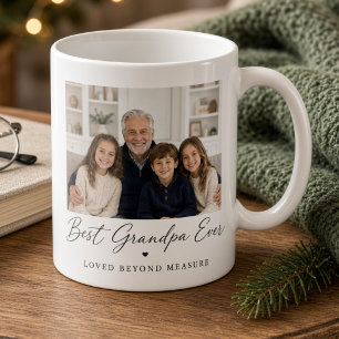 Best Grandpa Ever Personalised Grandkids Family Coffee Mug
