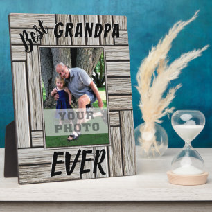 Best Grandpa Ever Personalised Photo Gifts Plaque