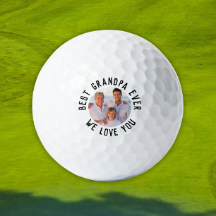 Best Grandpa Ever – Personalised Photo Golf Balls