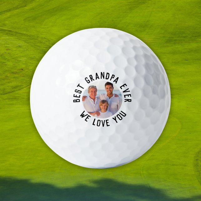 Best Grandpa Ever – Personalised Photo Golf Balls (Best Grandpa Ever – Personalized Photo Golf Balls
)