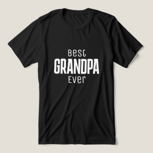 Best  Grandpa Ever Personalised script Tri-Blend Shirt