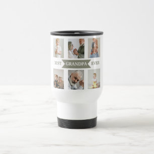 Best Grandpa Ever – Personalized Photos Travel Mug