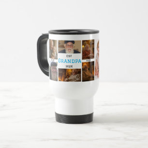 Best Grandpa Ever  – Personalized Photos Travel Mug