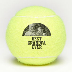 Best Grandpa Ever Photo Christmas Brithday Gift Tennis Balls