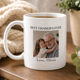 Best Grandpa Ever Photo Coffee Mug